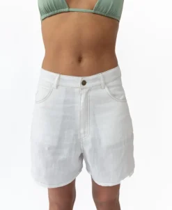 Lyla Short | Off White Linen