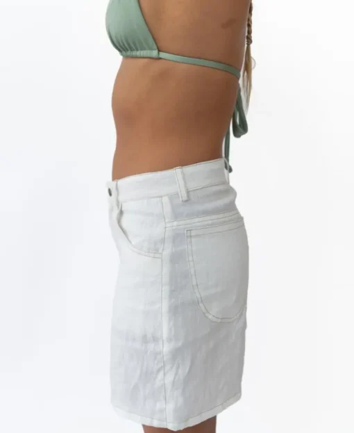Lyla Short | Off White Linen