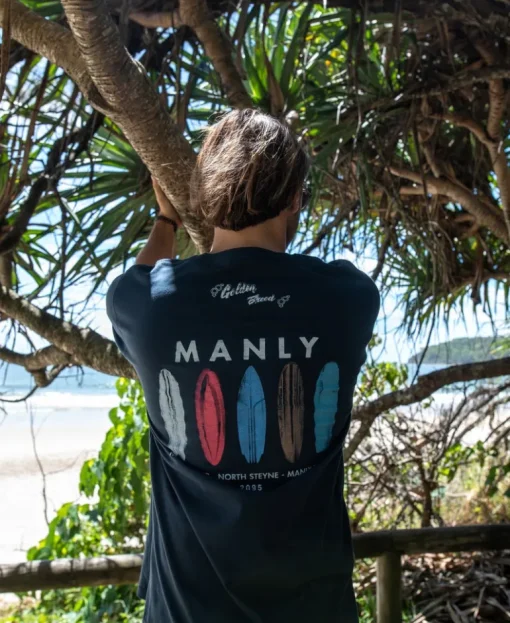 Manly Boards Tee | Navy