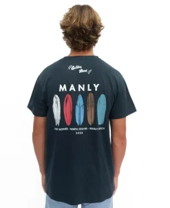 Manly Boards Tee | Navy