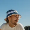 Nathan Terry Bucket Hat | Navy-White