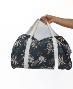 Pine Palm Canvas Roll Bag | Wash Black