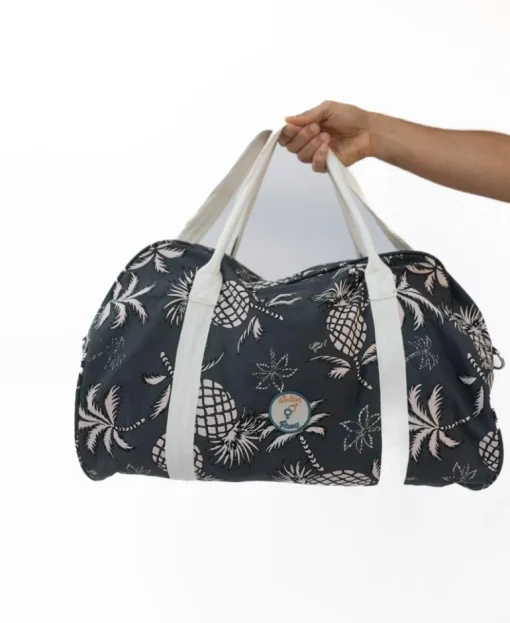 Pine Palm Canvas Roll Bag | Wash Black