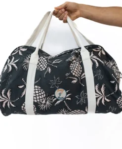 Pine Palm Canvas Roll Bag | Wash Black